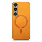 For Sony Xperia 1 VI Retro Magsafe Magnetic PU Back Cover Phone Case(Yellow) - 2
