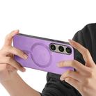 For Sony Xperia 1 VI Retro Magsafe Magnetic PU Back Cover Phone Case(Purple) - 3