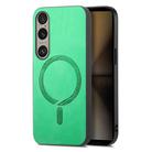 For Sony Xperia 1 VI Retro Magsafe Magnetic PU Back Cover Phone Case(Green) - 1