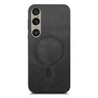 For Sony Xperia 1 VI Retro Magsafe Magnetic PU Back Cover Phone Case(Black) - 2