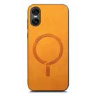 For Sony Xperia 10 VI Retro Magsafe Magnetic PU Back Cover Phone Case(Yellow) - 2