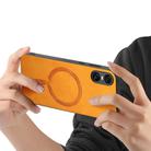 For Sony Xperia 10 VI Retro Magsafe Magnetic PU Back Cover Phone Case(Yellow) - 3