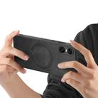 For Sony Xperia 10 VI Retro Magsafe Magnetic PU Back Cover Phone Case(Black) - 3