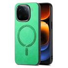 For vivo iQOO 12 Pro 5G Retro Magsafe Magnetic PU Back Cover Phone Case(Green) - 1