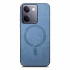 For vivo iQOO Neo8 /8 Pro Retro Magsafe Magnetic PU Back Cover Phone Case(Blue) - 2