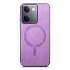 For vivo iQOO Neo8 /8 Pro Retro Magsafe Magnetic PU Back Cover Phone Case(Purple) - 2