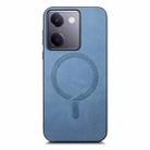 For vivo S20 Retro Magsafe Magnetic PU Back Cover Phone Case(Blue) - 2