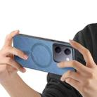 For vivo S20 Retro Magsafe Magnetic PU Back Cover Phone Case(Blue) - 3