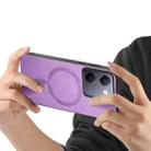 For vivo S20 Retro Magsafe Magnetic PU Back Cover Phone Case(Purple) - 3