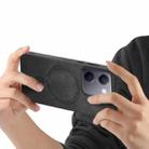 For vivo S20 Retro Magsafe Magnetic PU Back Cover Phone Case(Black) - 3