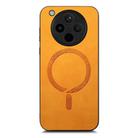 For OPPO Find X8 Retro Magsafe Magnetic PU Back Cover Phone Case(Yellow) - 2