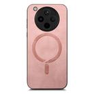 For OPPO Find X8 Retro Magsafe Magnetic PU Back Cover Phone Case(Pink) - 2