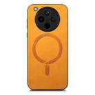 For OPPO Find X8 Pro Retro Magsafe Magnetic PU Back Cover Phone Case(Yellow) - 2
