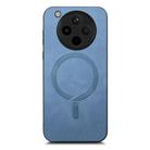 For OPPO Find X8 Pro Retro Magsafe Magnetic PU Back Cover Phone Case(Blue) - 2