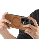For OPPO Reno12 Pro Global Retro Magsafe Magnetic PU Back Cover Phone Case(Brown) - 3