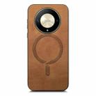 For Honor Magic6 Pro 5G Retro Magsafe Magnetic PU Back Cover Phone Case(Brown) - 3