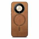 For Honor Magic6 5G Retro Magsafe Magnetic PU Back Cover Phone Case(Brown) - 3