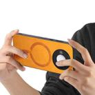 For Honor X60 5G Retro Magsafe Magnetic PU Back Cover Phone Case(Yellow) - 3