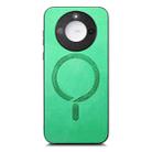 For Honor X60 Pro 5G Retro Magsafe Magnetic PU Back Cover Phone Case(Green) - 2