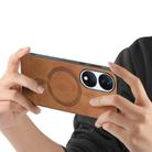 For Honor X7b Retro Magsafe Magnetic PU Back Cover Phone Case(Brown) - 3