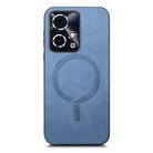 For Honor 90 GT 5G Retro Magsafe Magnetic PU Back Cover Phone Case(Blue) - 2