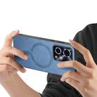 For Honor 90 GT 5G Retro Magsafe Magnetic PU Back Cover Phone Case(Blue) - 3