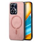 For Honor 90 GT 5G Retro Magsafe Magnetic PU Back Cover Phone Case(Pink) - 1