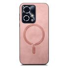 For Honor 90 GT 5G Retro Magsafe Magnetic PU Back Cover Phone Case(Pink) - 2