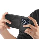For Honor 90 GT 5G Retro Magsafe Magnetic PU Back Cover Phone Case(Black) - 3