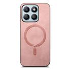 For Honor X8b Retro Magsafe Magnetic PU Back Cover Phone Case(Pink) - 2