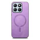 For Honor X8b Retro Magsafe Magnetic PU Back Cover Phone Case(Purple) - 2
