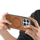 For Honor X8b Retro Magsafe Magnetic PU Back Cover Phone Case(Brown) - 3