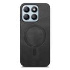 For Honor X8b Retro Magsafe Magnetic PU Back Cover Phone Case(Black) - 2