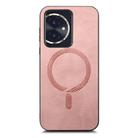 For Honor 100 Retro Magsafe Magnetic PU Back Cover Phone Case(Pink) - 2