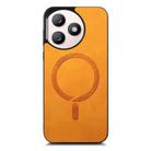 For Honor X50i+ Retro Magsafe Magnetic PU Back Cover Phone Case(Yellow) - 2