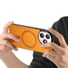 For Honor X50i+ Retro Magsafe Magnetic PU Back Cover Phone Case(Yellow) - 3