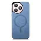 For Honor X50i+ Retro Magsafe Magnetic PU Back Cover Phone Case(Blue) - 2