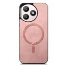 For Honor X50i+ Retro Magsafe Magnetic PU Back Cover Phone Case(Pink) - 2