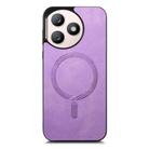 For Honor X50i+ Retro Magsafe Magnetic PU Back Cover Phone Case(Purple) - 2