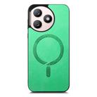 For Honor X50i+ Retro Magsafe Magnetic PU Back Cover Phone Case(Green) - 2