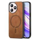 For Honor X50i+ Retro Magsafe Magnetic PU Back Cover Phone Case(Brown) - 1