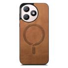For Honor X50i+ Retro Magsafe Magnetic PU Back Cover Phone Case(Brown) - 2
