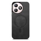For Honor X50i+ Retro Magsafe Magnetic PU Back Cover Phone Case(Black) - 2