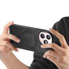 For Honor X50i+ Retro Magsafe Magnetic PU Back Cover Phone Case(Black) - 3