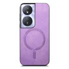 For Honor Play 50 Plus 5G Retro Magsafe Magnetic PU Back Cover Phone Case(Purple) - 2