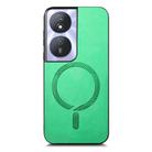 For Honor Play 50 Plus 5G Retro Magsafe Magnetic PU Back Cover Phone Case(Green) - 2