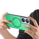 For Honor Play 50 Plus 5G Retro Magsafe Magnetic PU Back Cover Phone Case(Green) - 3