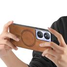 For Honor Play 50 Plus 5G Retro Magsafe Magnetic PU Back Cover Phone Case(Brown) - 3