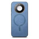 For Honor X50 Retro Magsafe Magnetic PU Back Cover Phone Case(Blue) - 2