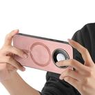 For Honor X50 Retro Magsafe Magnetic PU Back Cover Phone Case(Pink) - 3